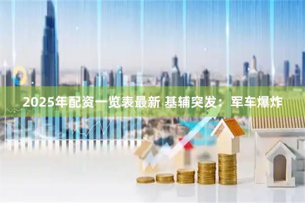 2025年配资一览表最新 基辅突发：军车爆炸